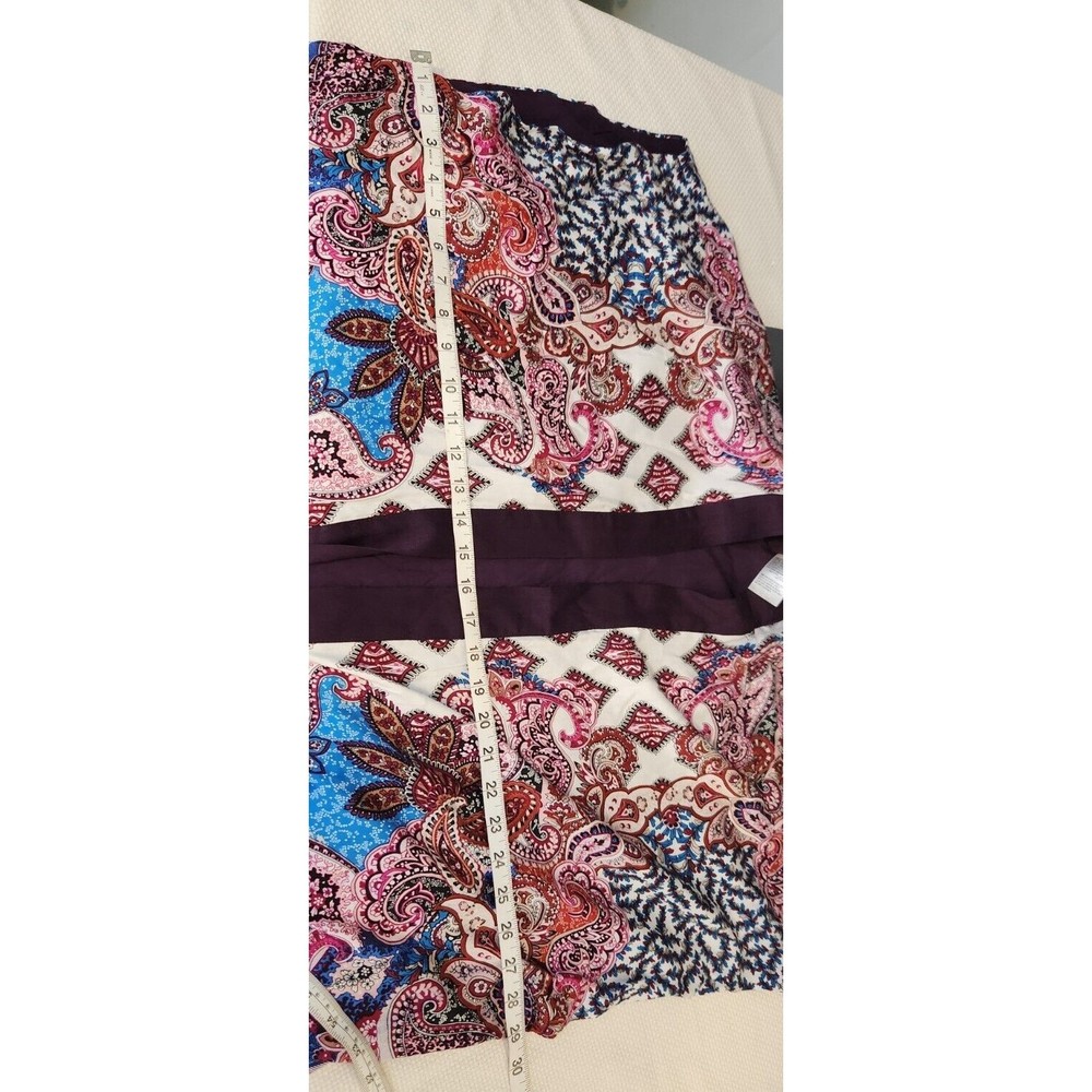 CHICO'S‎ MULTICOLOR PATCHWORK PRINT RUANA WRAP TO… - image 10